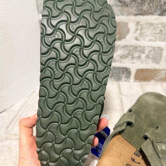 Birkenstock New w/o Box Boston Modern Suede Leather Thyme 40-9 - Picture 8 of 12